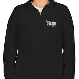 Team 365 Women's Full Zip Microfleece Jacket - Color: Black