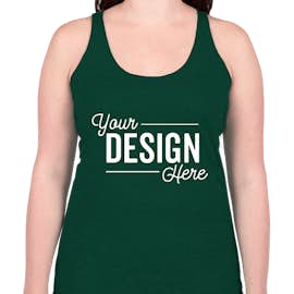 Bella + Canvas Women's Tri-Blend Racerback Tank - Color: Emerald Tri-Blend