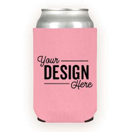 Foldable Neoprene Can Cooler - Color: Pastel Pink