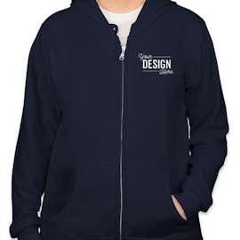 Canada - Gildan Women's Zip Hoodie - Color: Navy