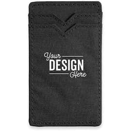 Dual Pocket RFID Phone Wallet - Color: Black