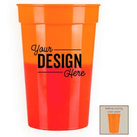 17 oz. Mood Stadium Cup - Color: Orange / Red