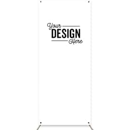 Full Color 30.5" x 74" Stand Up Banner - Color: White