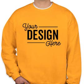 Gildan Midweight 50/50 Crewneck Sweatshirt - Color: Gold