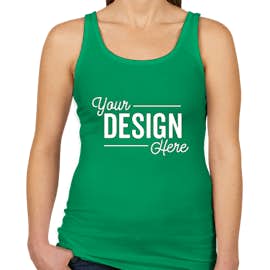 Next Level Women's Slim Fit Jersey Tank - Color: Envy