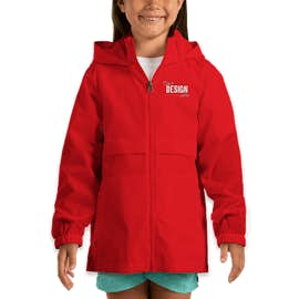 Team 365 Youth Zone Protect Lightweight Jacket - Color: Sport Red