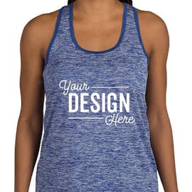 Sport-Tek Women's Electric Heather Racerback Tank - Color: True Royal Electric / True Royal