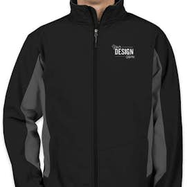Port Authority Colorblock Soft Shell Jacket - Color: Black / Battleship Grey