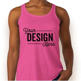 Bella + Canvas Women's Flowy Racerback Tank - Color: Berry