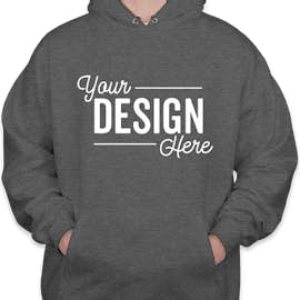 Hanes Ultimate Heavyweight Pullover Hoodie - Color: Charcoal Heather