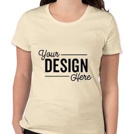Royal Apparel Women's USA-Made Slim Fit Organic T-shirt - Color: Natural