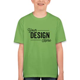 Canada - Fruit of the Loom Youth 100% Cotton T-shirt - Color: Kiwi