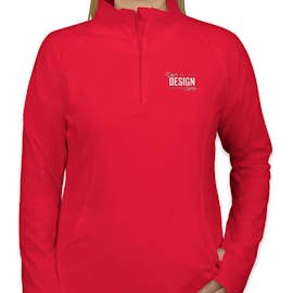 Sport-Tek Women's Performance Half Zip Pullover - Color: True Red