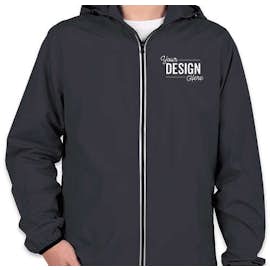 Charles River Pack-N-Go Hooded Packable Full Zip Jacket - Color: Navy