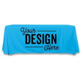 Full Color 6' Throw Tablecloth - Color: Columbia Blue