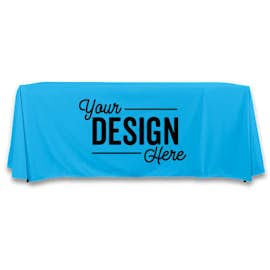 Full Color 8' Throw Tablecloth - Color: Columbia Blue