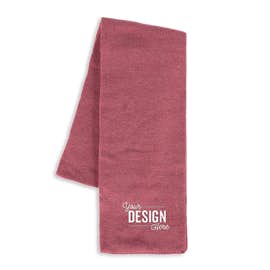 Sportsman Solid Knit Scarf - Color: Heather Red