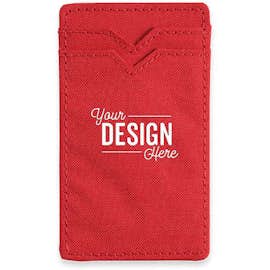 Dual Pocket RFID Phone Wallet - Color: Red