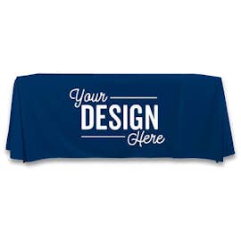 Full Color 8' Throw Tablecloth - Color: Navy