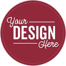 Full Color 4 in. Circle Vinyl Decal - Color: Maroon