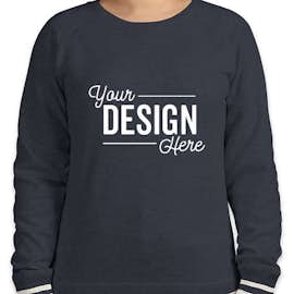 J. America Women's Varsity Crewneck Sweatshirt - Color: Navy