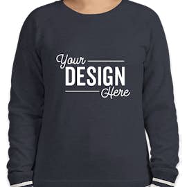J. America Women's Varsity Crewneck Sweatshirt - Color: Navy