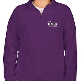 Team 365 Women's Full Zip Microfleece Jacket - Color: Sport Purple