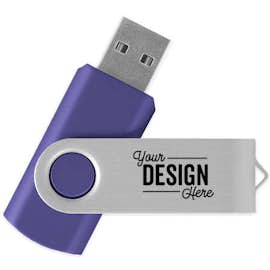 Rotate USB Flash Drive 1GB - Color: Blue