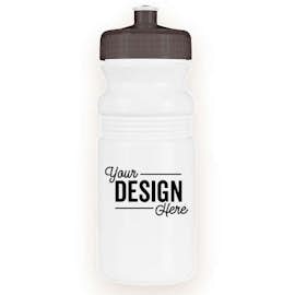 20 oz. Bike Water Bottle - Color: White / Translucent Smoke