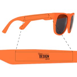Solid Promotional Sunglasses - Color: Orange / Orange