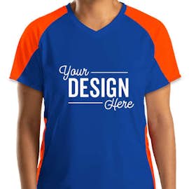 Augusta Women's Cutter Jersey - Color: Royal / Orange
