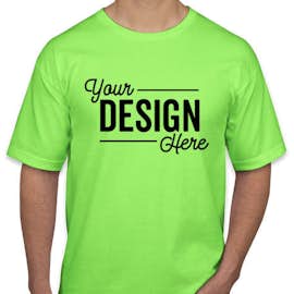 Bayside USA-Made 100% Cotton T-shirt - Color: Lime Green
