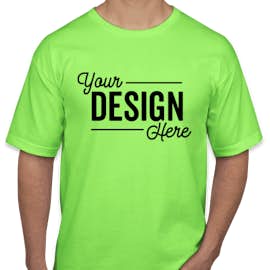 Bayside USA-Made 100% Cotton T-shirt - Color: Lime Green