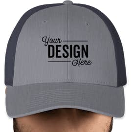 Canada - Richardson Stretch Fit Trucker Hat - Color: Heather Gray / Navy