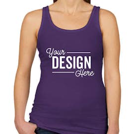 Next Level Women's Slim Fit Jersey Tank - Color: Purple Rush