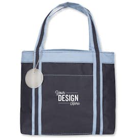 Piccolo Mini Tote - Color: Navy / Sky Blue