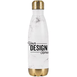17 oz. Marble Copper Vacuum Insulated Bottle - Color: White Marble