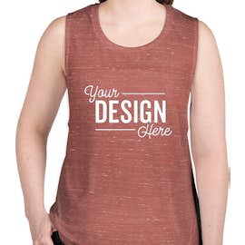 Bella + Canvas Women's Flowy Muscle Tank - Color: Mauve Marble