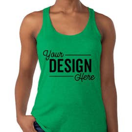 Next Level Women's Tri-Blend Racerback Tank - Color: Envy
