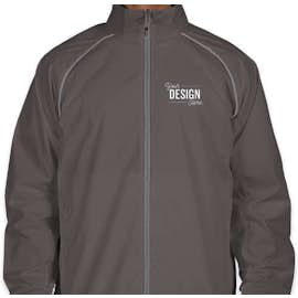 Elevate Egmont Packable Contrast Zipper Windbreaker - Color: Grey Storm / Steel Grey
