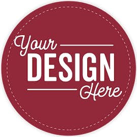 Full Color 3 in. Circle Vinyl Decal - Color: Maroon