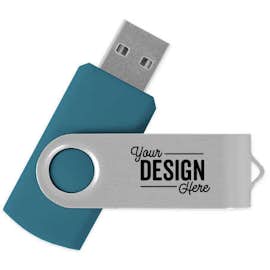 Rotate USB Flash Drive 8GB - Color: Aqua