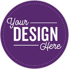 Full Color 3 in. Circle Vinyl Decal - Color: Team Purple