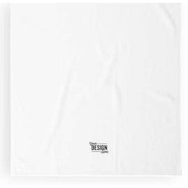 Midweight Embroidered Beach Towel - Color: White