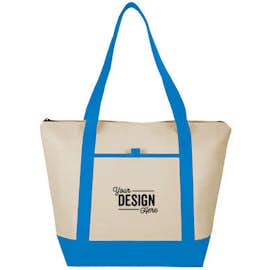 Lighthouse 24 Can Non-Woven Cooler Tote - Color: Process Blue