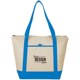 Lighthouse 24 Can Non-Woven Cooler Tote - Color: Process Blue