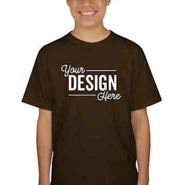 Canada - Gildan Youth Ultra Cotton T-shirt - Color: Dark Chocolate