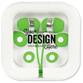 Color Pop Earbuds - Color: Lime Green