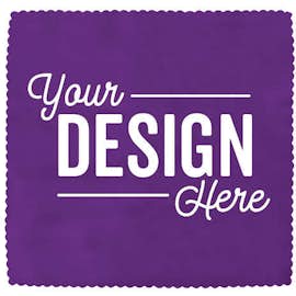 Full Color Microfiber Cleaning Cloth - Color: Team Purple