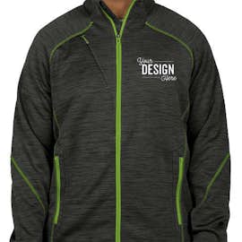North End Melange Tech Fleece Lined Jacket - Color: Carbon / Acid Green